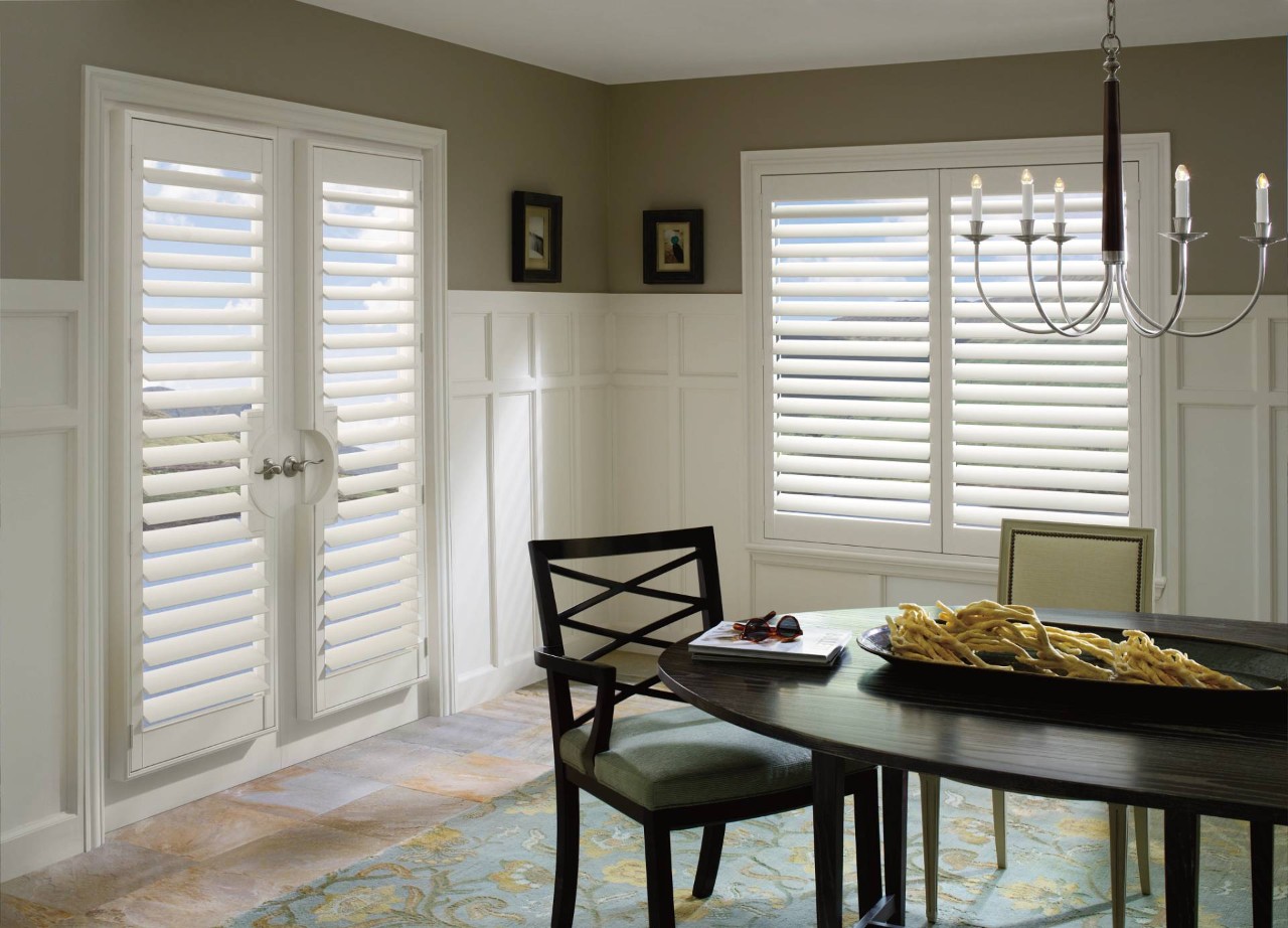 Hunter Douglas Palm Beach™ Polysatin™ Vinyl Shutters near Kenner, Louisiana (LA)